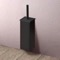 Toilet Brush Holder, Wall Mounted, Square, Matte Black